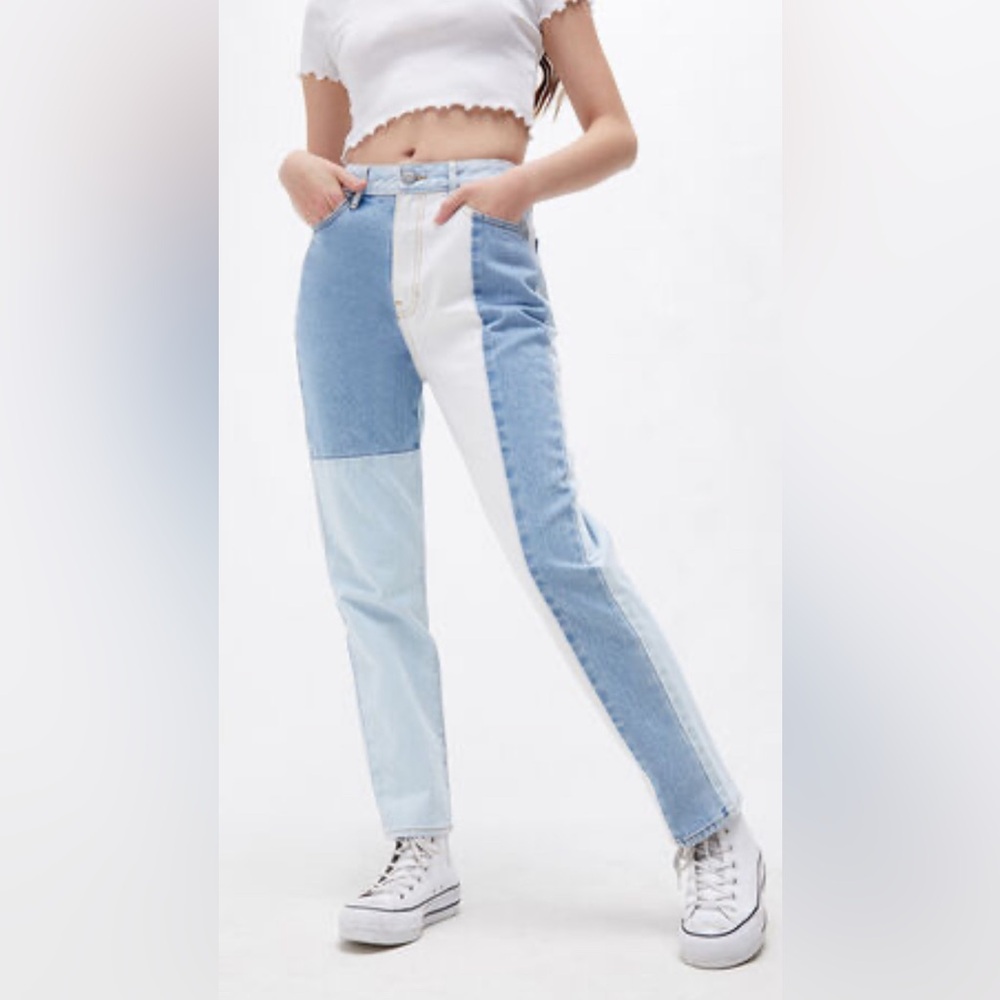 PacSun Eco Hopper Patch Mom Jeans